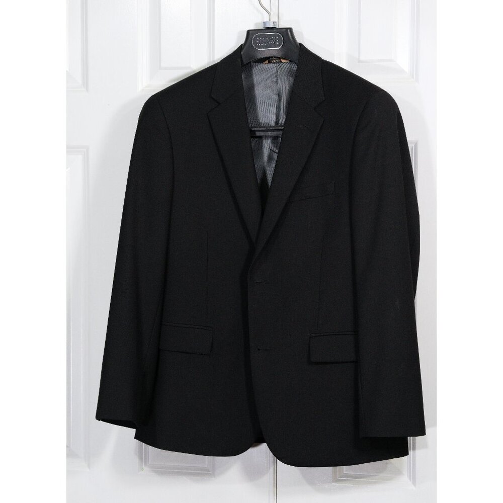 Luca Rossi Italia Italian Black 2 Button Blazer Sport Coat - 36S